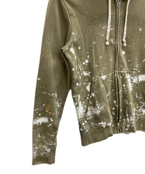 Denim & Supply Ralph Lauren（デニム＆サプライ ラルフローレン）Denim & Supply Ralph Lauren (デニム＆サプライ ラルフローレン) ペイントパーカー カーキ サイズ:Sの古着・服飾アイテム