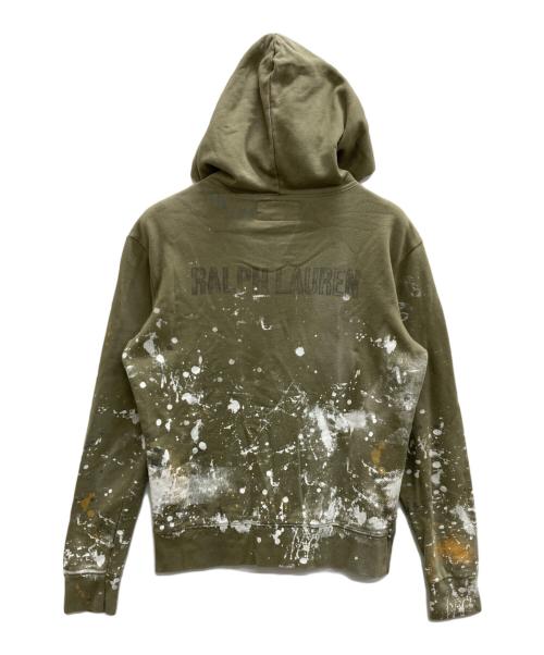 Denim & Supply Ralph Lauren（デニム＆サプライ ラルフローレン）Denim & Supply Ralph Lauren (デニム＆サプライ ラルフローレン) ペイントパーカー カーキ サイズ:Sの古着・服飾アイテム