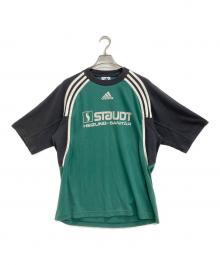 adidas（アディダス）の古着「ゲームシャツ」｜グリーン