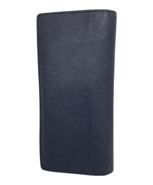 PRADA（プラダ）PRADA (プラダ) 長財布 ネイビーの古着・服飾アイテム