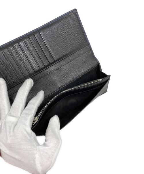 PRADA（プラダ）PRADA (プラダ) 長財布 ネイビーの古着・服飾アイテム