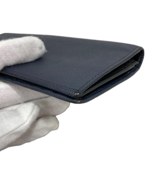 PRADA（プラダ）PRADA (プラダ) 長財布 ネイビーの古着・服飾アイテム