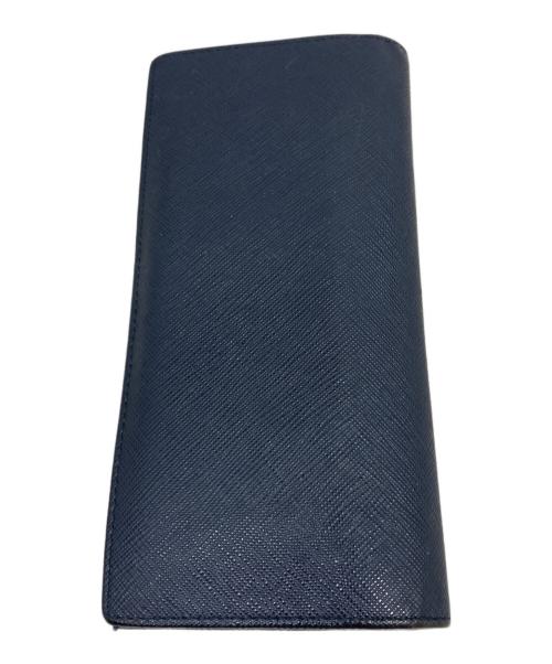 PRADA（プラダ）PRADA (プラダ) 長財布 ネイビーの古着・服飾アイテム