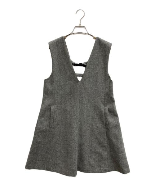 Apuweiser-riche（アプワイザーリッシェ）Apuweiser-riche (アプワイザーリッシェ) ジャンパースカート グレー サイズ:1の古着・服飾アイテム