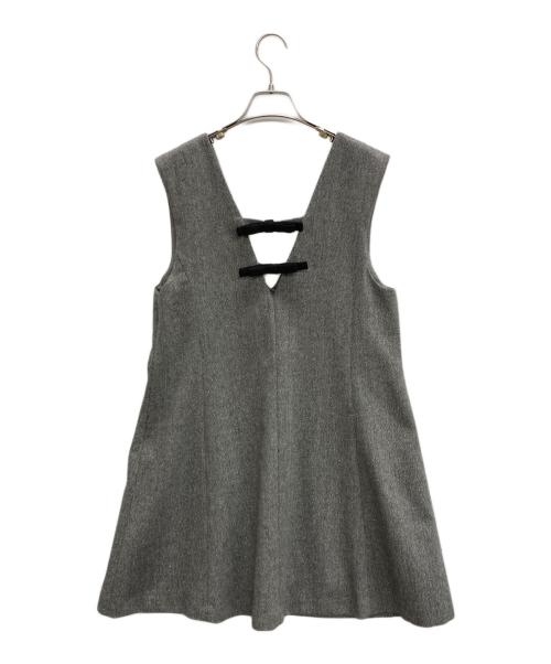 Apuweiser-riche（アプワイザーリッシェ）Apuweiser-riche (アプワイザーリッシェ) ジャンパースカート グレー サイズ:1の古着・服飾アイテム