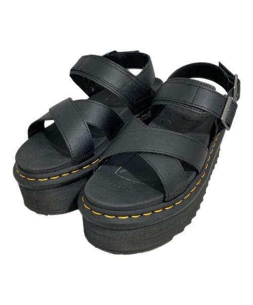 Dr.Martens（ドクターマーチン）Dr.Martens (ドクターマーチン) 厚底サンダル ブラック サイズ:UK6の古着・服飾アイテム