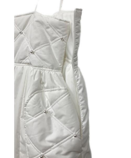 ROSY LUCE（ロージールーチェ）Rosy luce (ロージールーチェ) キャミソールワンピース ホワイト サイズ:FREEの古着・服飾アイテム