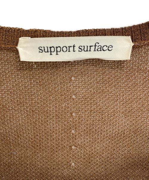 support surface（サポートサーフェス）support surface (サポートサーフェス) ブラウス ブラウン サイズ:1の古着・服飾アイテム