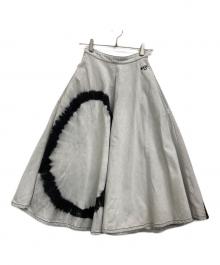 MSGM（エムエスジーエム）の古着「デニムスカート」｜グレー