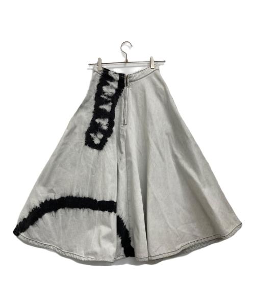 MSGM（エムエスジーエム）MSGM (エムエスジーエム) デニムスカート グレー サイズ:38の古着・服飾アイテム