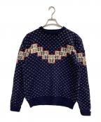 RRLダブルアールエル）の古着「ウールニット」｜ネイビー