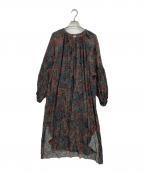 BEARDSLEYビアズリー）の古着「ブラウスワンピース」｜グリーン