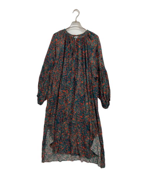 BEARDSLEY（ビアズリー）BEARDSLEY (ビアズリー) ブラウスワンピース グリーン サイズ:Fの古着・服飾アイテム