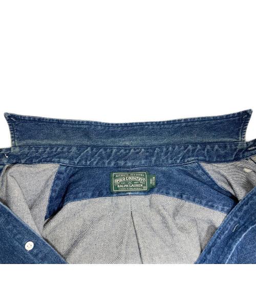 POLO COUNTRY（ポロカントリー）POLO COUNTRY (ポロカントリー) デニムシャツ ブルー サイズ:Mの古着・服飾アイテム