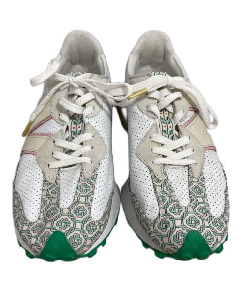 NEW BALANCE（ニューバランス）NEW BALANCE (ニューバランス) CASABLANCA (カサブランカ) ローカットスニーカー ホワイト×グリーン サイズ:28の古着・服飾アイテム