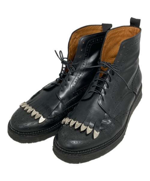 TOGA VIRILIS（トーガ ビリリース）TOGA VIRILIS (トーガ ビリリース) メタルパーツウィングチップブーツ ブラック サイズ:39の古着・服飾アイテム