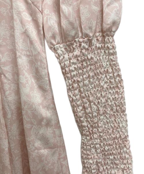 furfur（ファーファー）furfur (ファーファー) クラシックフラワーワンピ ピンク サイズ:Fの古着・服飾アイテム
