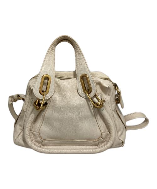 Chloe（クロエ）Chloe (クロエ) パラティ2WAYショルダーバッグ ベージュの古着・服飾アイテム
