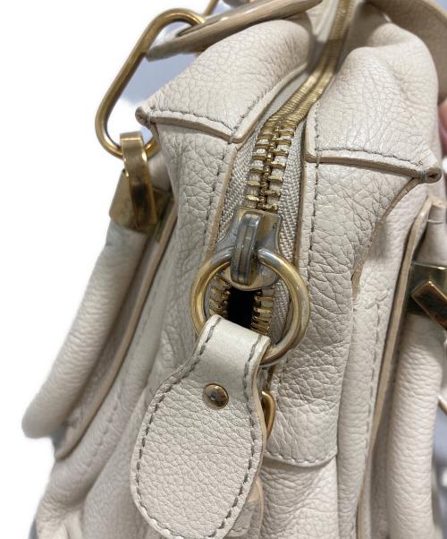 Chloe（クロエ）Chloe (クロエ) パラティ2WAYショルダーバッグ ベージュの古着・服飾アイテム