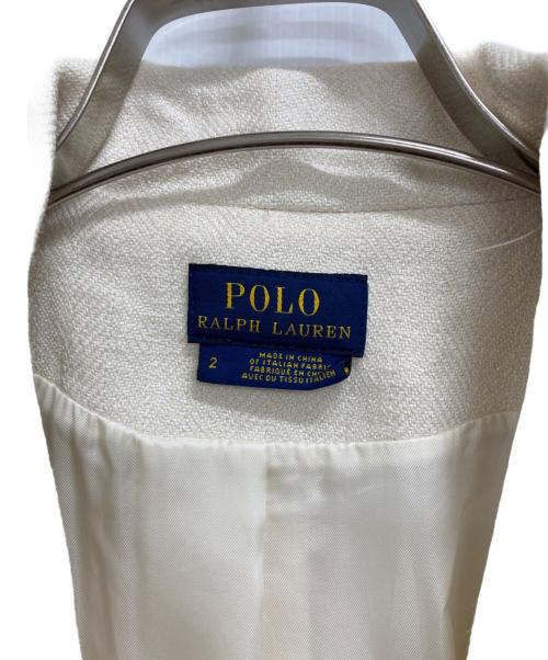 POLO RALPH LAUREN（ポロ・ラルフローレン）POLO RALPH LAUREN (ポロ・ラルフローレン) テーラードジャケット ベージュ サイズ:2の古着・服飾アイテム