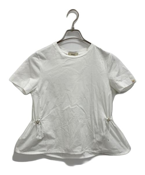 HERNO（ヘルノ）HERNO (ヘルノ) CHIC Cotton Jersey & New TECHNO TAFFETA Tシャツ ホワイト サイズ:38の古着・服飾アイテム