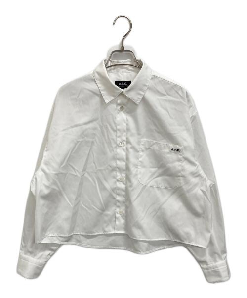 A.P.C.（アーペーセー）A.P.C. (アーペーセー) ショートストレートシャツ ホワイト サイズ:34の古着・服飾アイテム