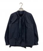 ANAYIアナイ）の古着「ボウタイブラウス」｜ネイビー
