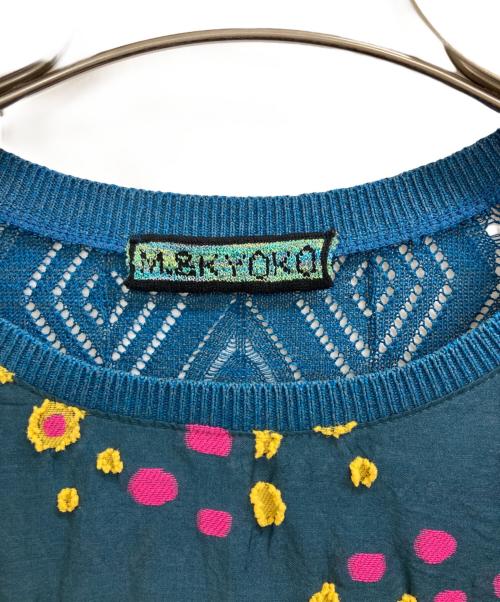 M.&KYOKO（エムアンドキョウコ）M.&KYOKO (エムアンドキョウコ) ブラウス ネイビー サイズ:Freeの古着・服飾アイテム