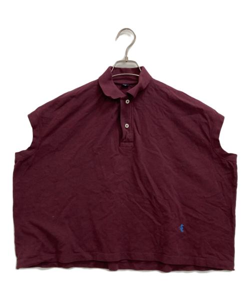 45R（フォーティファイブ・アール）45R (フォーティファイブ・アール) ノースリーブポロシャツ レッド サイズ:表記なしの古着・服飾アイテム