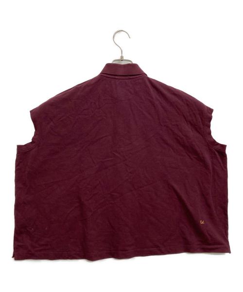 45R（フォーティファイブ・アール）45R (フォーティファイブ・アール) ノースリーブポロシャツ レッド サイズ:表記なしの古着・服飾アイテム