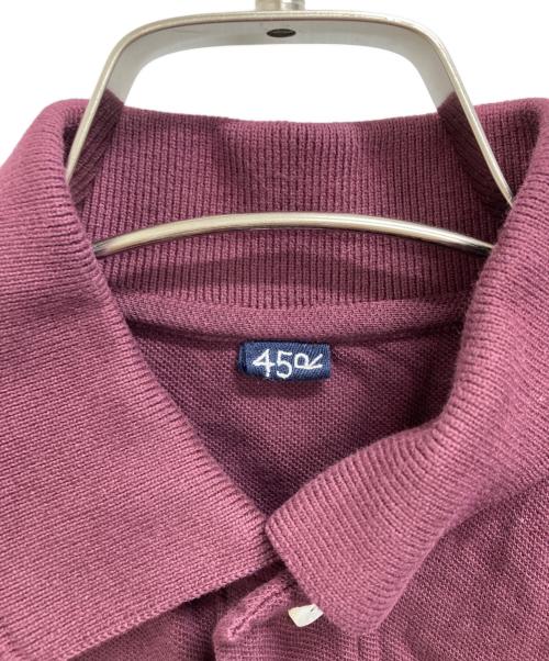 45R（フォーティファイブ・アール）45R (フォーティファイブ・アール) ノースリーブポロシャツ レッド サイズ:表記なしの古着・服飾アイテム