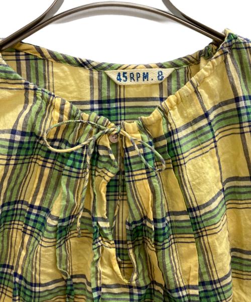 45rpm&（フォーティファイブアールピーエムアンド）45rpm& (フォーティファイブアールピーエムアンド) ブラウス イエロー サイズ:1の古着・服飾アイテム