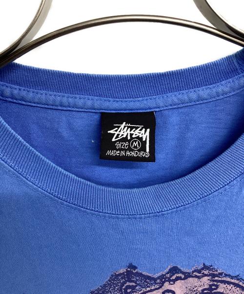 stussy（ステューシー）stussy (ステューシー) Web Pigment Dyed Tee ブルー サイズ:Ｍの古着・服飾アイテム