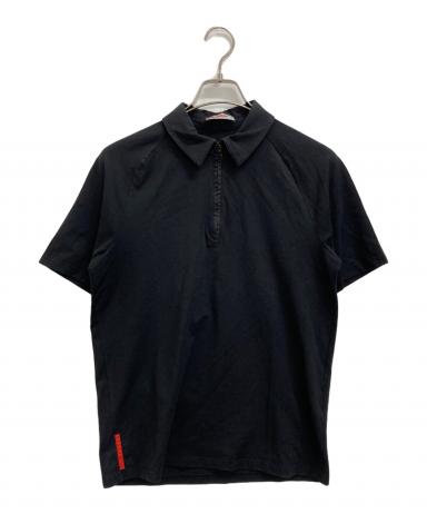 PRADA プラダスポーツ　ダークブラウン ハーフジップ　ポロシャツ　長袖 2026年最新】PRADA SPORT カラー：ブラウン系 メンズ ポロシャツの人気