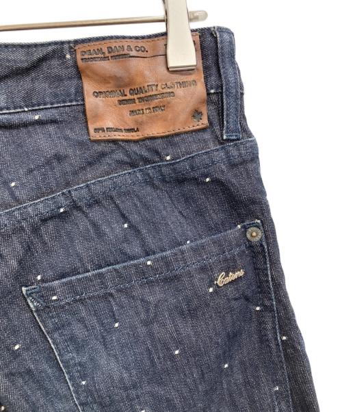 DSQUARED2（ディースクエアード）DSQUARED2 (ディースクエアード) ドット刺繍デニムパンツ インディゴ サイズ:42の古着・服飾アイテム