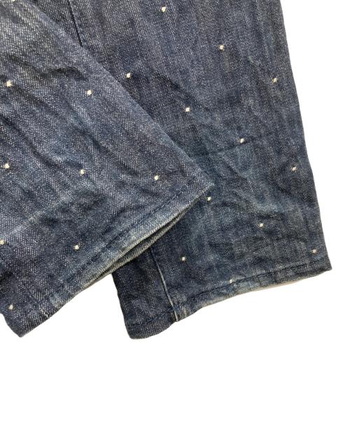 DSQUARED2（ディースクエアード）DSQUARED2 (ディースクエアード) ドット刺繍デニムパンツ インディゴ サイズ:42の古着・服飾アイテム