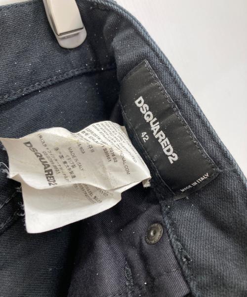 DSQUARED2（ディースクエアード）DSQUARED2 (ディースクエアード) デニムパンツ ブラック サイズ:42の古着・服飾アイテム