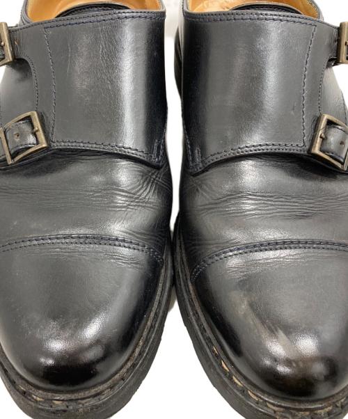 PARABOOT（パラブーツ）PARABOOT (パラブーツ) ダブルモンクストラップシューズ ブラック サイズ:7の古着・服飾アイテム