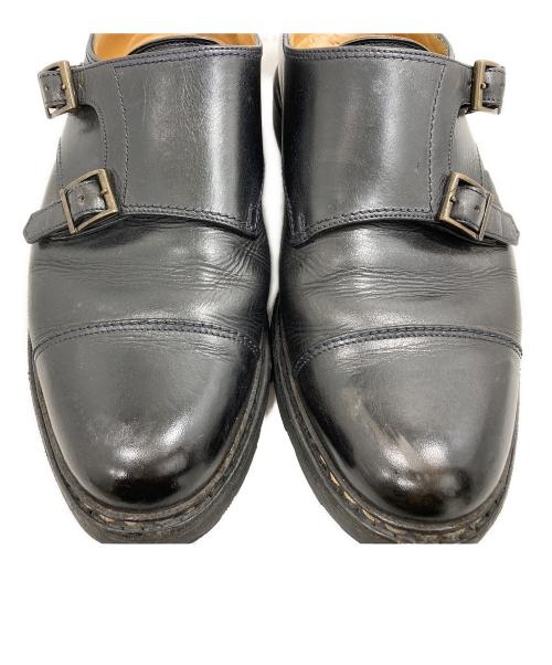 PARABOOT（パラブーツ）PARABOOT (パラブーツ) ダブルモンクストラップシューズ ブラック サイズ:7の古着・服飾アイテム