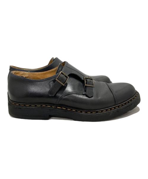 PARABOOT（パラブーツ）PARABOOT (パラブーツ) ダブルモンクストラップシューズ ブラック サイズ:7の古着・服飾アイテム