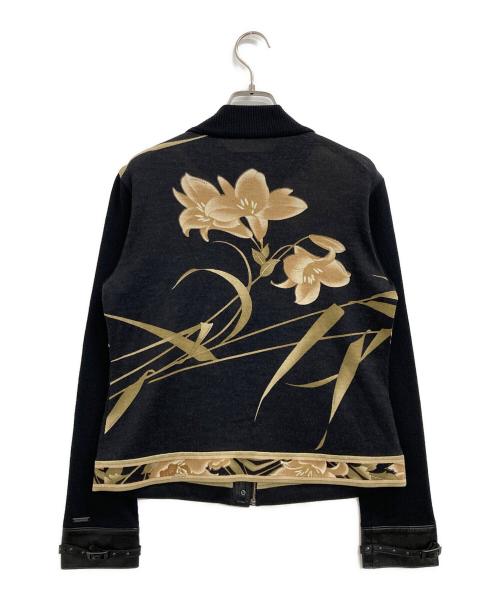 LEONARD（レオナール）LEONARD (レオナール) ニットジャケット ブラック サイズ:Lの古着・服飾アイテム