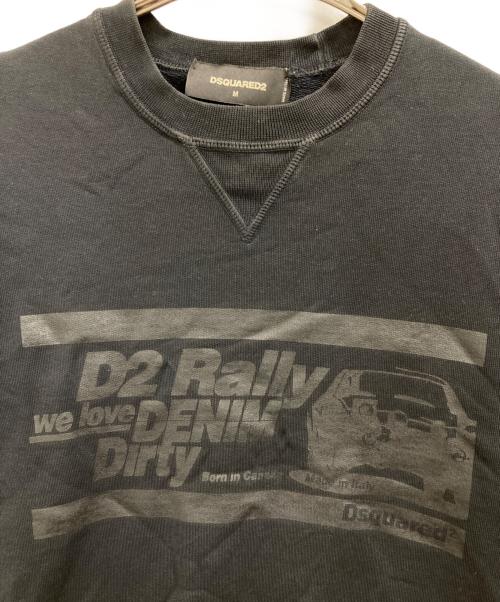 DSQUARED2（ディースクエアード）DSQUARED2 (ディースクエアード) スウェット ブラック サイズ:Mの古着・服飾アイテム