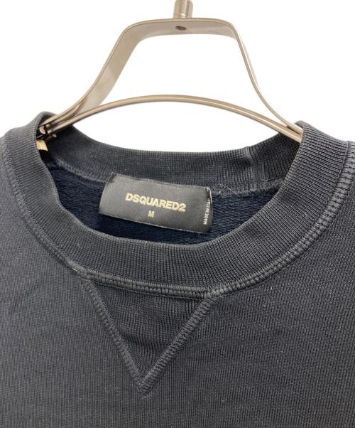 DSQUARED2（ディースクエアード）DSQUARED2 (ディースクエアード) スウェット ブラック サイズ:Mの古着・服飾アイテム