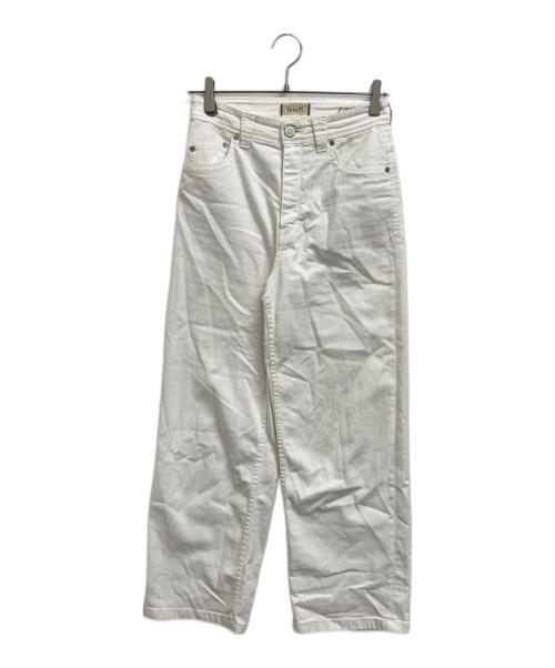 YANUK（ヤヌーク）YANUK (ヤヌーク) ワイドストレートデニムパンツ ホワイト サイズ:25の古着・服飾アイテム
