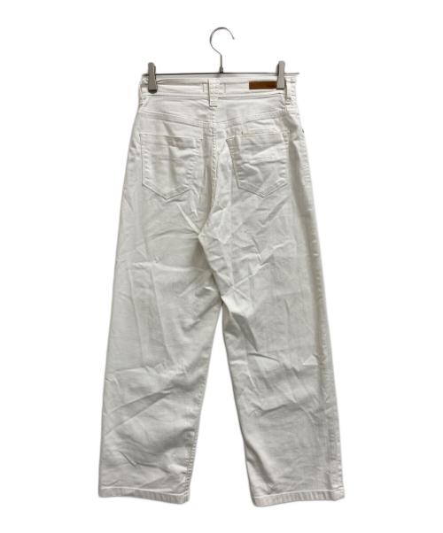 YANUK（ヤヌーク）YANUK (ヤヌーク) ワイドストレートデニムパンツ ホワイト サイズ:25の古着・服飾アイテム