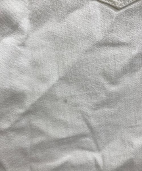 YANUK（ヤヌーク）YANUK (ヤヌーク) ワイドストレートデニムパンツ ホワイト サイズ:25の古着・服飾アイテム