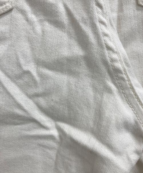 YANUK（ヤヌーク）YANUK (ヤヌーク) ワイドストレートデニムパンツ ホワイト サイズ:25の古着・服飾アイテム