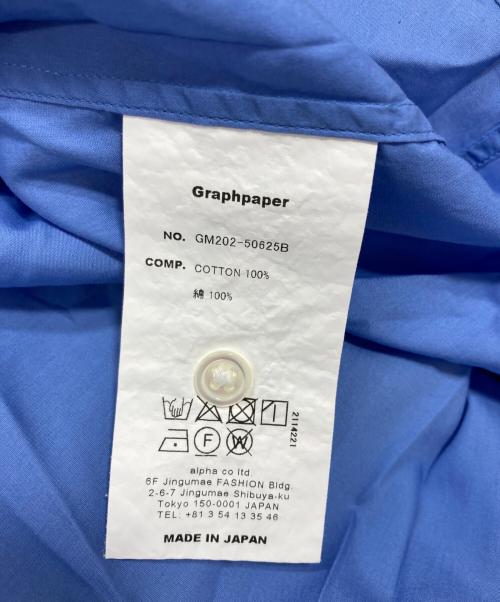 Graphpaper（グラフペーパー）Graphpaper (グラフペーパー) Broad Oversized S/S Regular SH スカイブルー サイズ:Fの古着・服飾アイテム