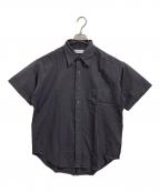 Graphpaperグラフペーパー）の古着「Oxford S/S B.D Shirt」｜グレー