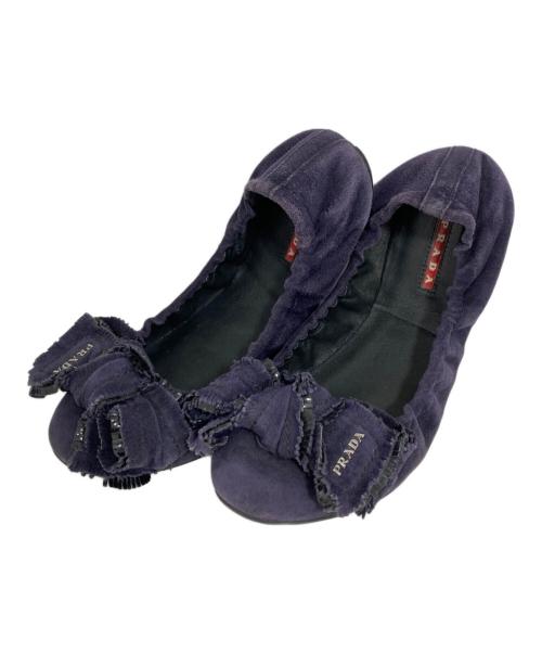 PRADA（プラダ）PRADA (プラダ) パンプス ネイビー サイズ:37 1/2の古着・服飾アイテム